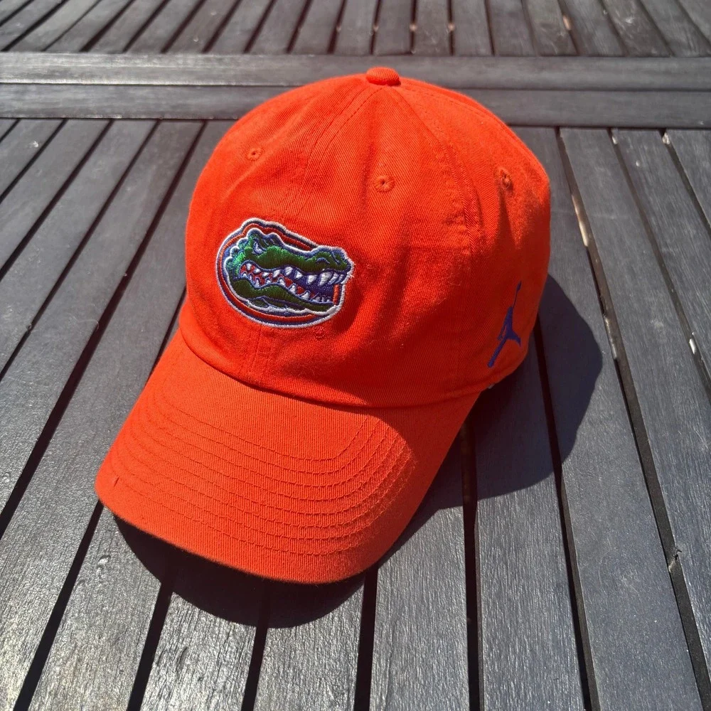 Jordan Brand Hat Mens OSFM Orange Excellent Florida Gators Jumpman Cap
